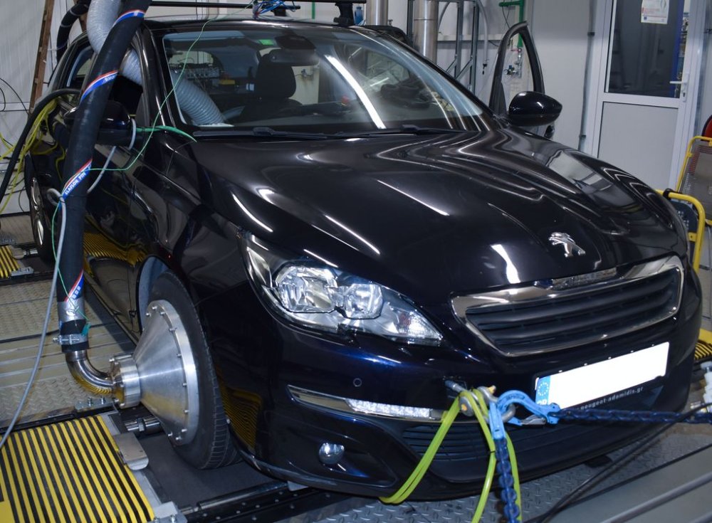 Brake Emissions Cone on Dyno